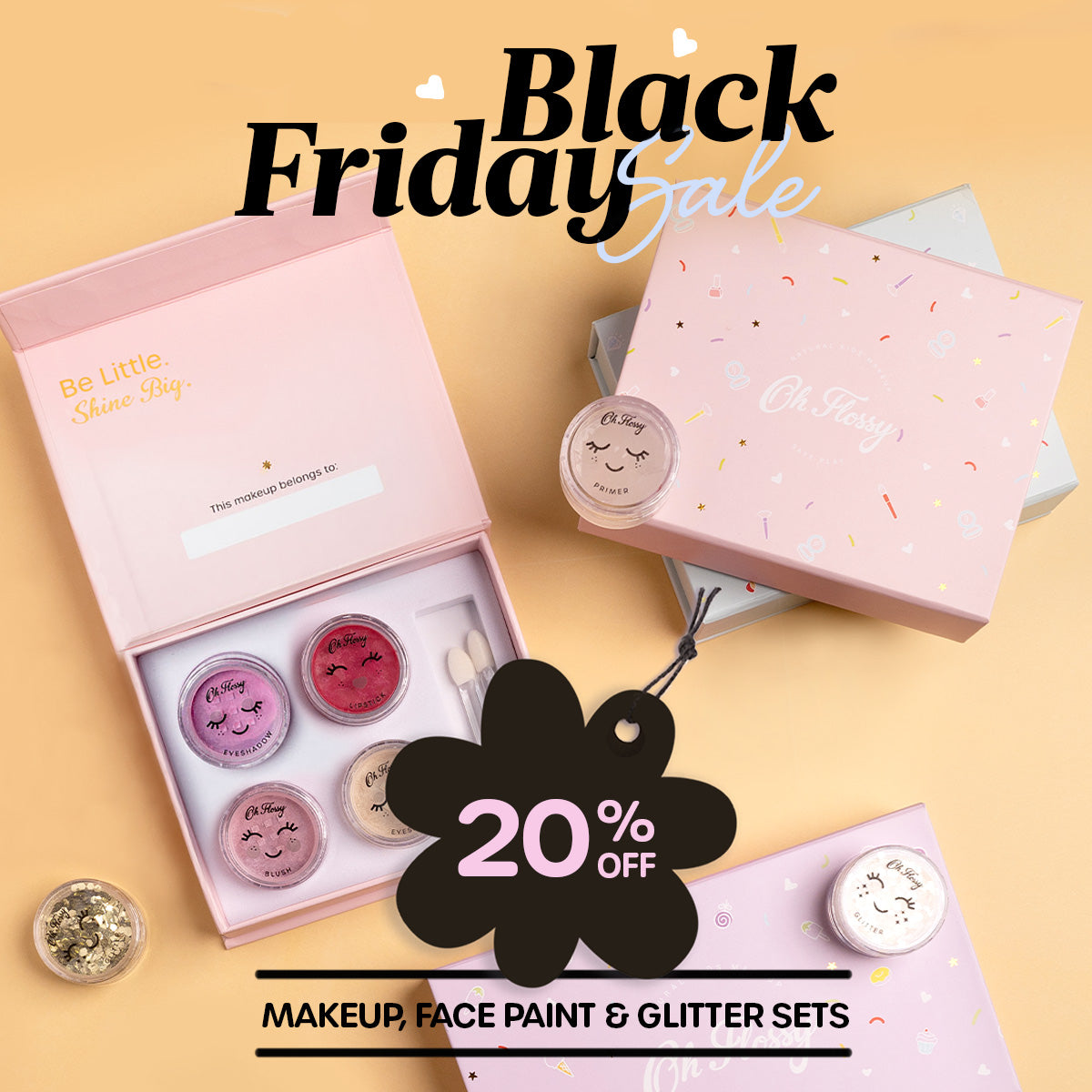 Oh Flossy's Black Friday Sale is now live! 20% off makeup sets!