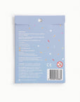 Back of Oh Flossy Disco Fever nail stickers with a blue packaging
