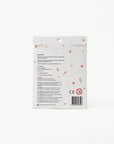 Back of Oh Flossy kids nail stickers with Christmas designs