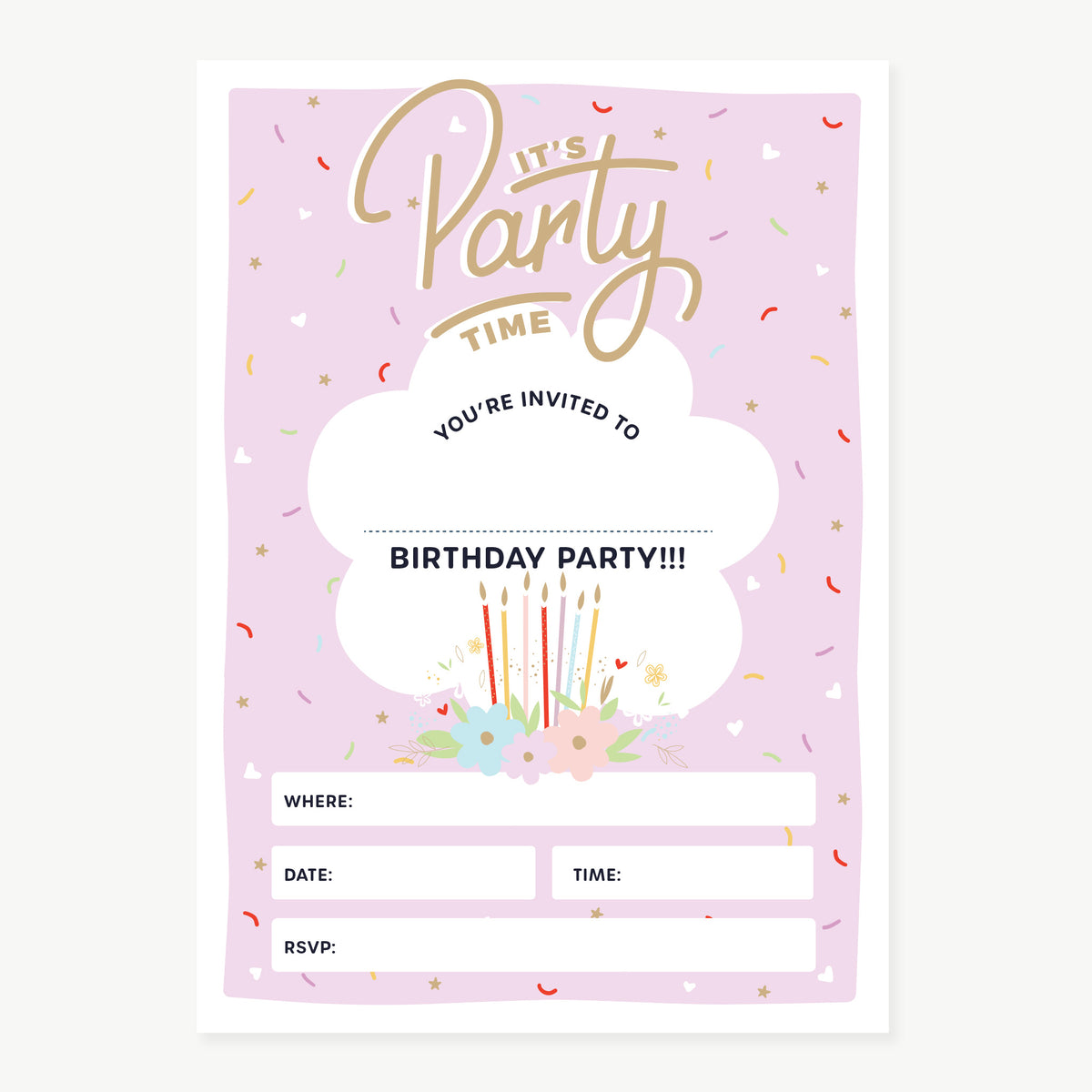 Oh Flossy Free Downloadable Party Invitation