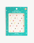 Oh Flossy Under The Sea nail stickers with a teal packaging