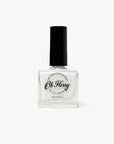 Oh Flossy Nail polish bottle for kids with black cap and white nail polish