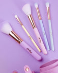 Oh Flossy 5-Piece Rainbow Makeup Brush Set