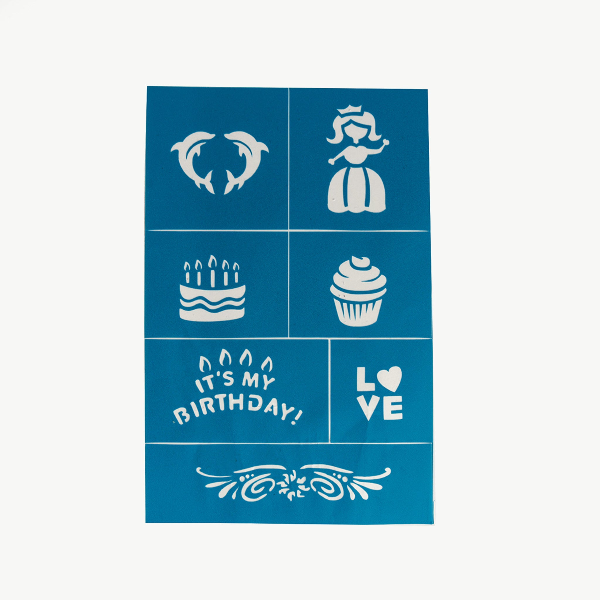 Oh Flossy Reusable Adhesive Face Paint &amp; Makeup Stencils