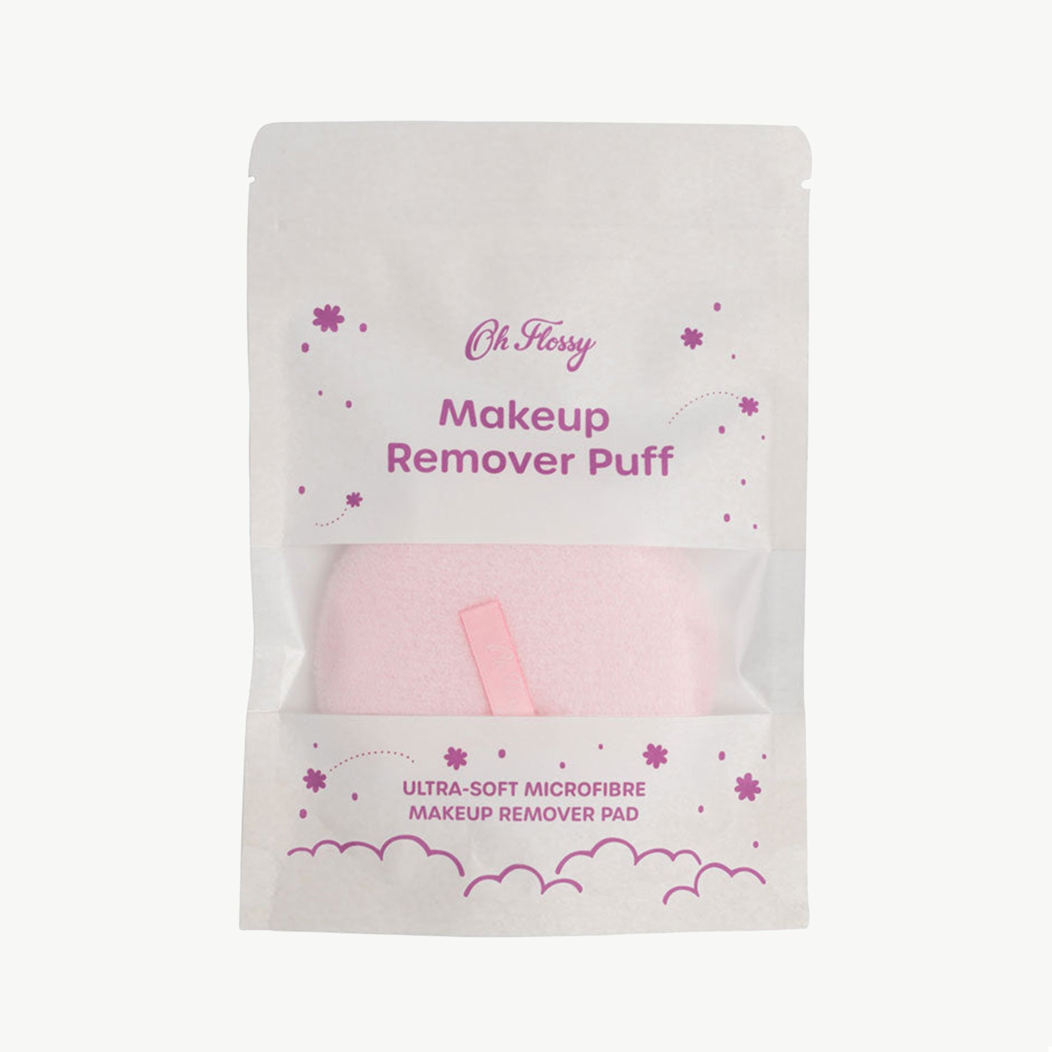    Oh-Flossy-makeup-remover-puff-front-packaging